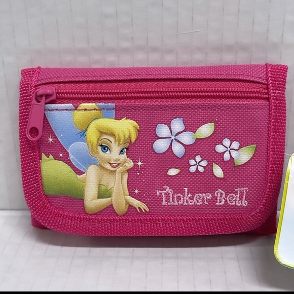 Disney Tinker Bell Trifold Wallet - Hot Pink - Picture 2 of 7